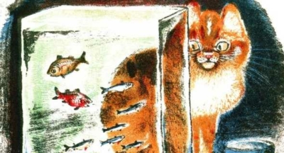 Кот и рыбки