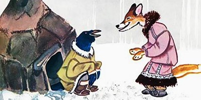 Ворон и лиса (аудиоверсия) – Эскимосская аудиосказка