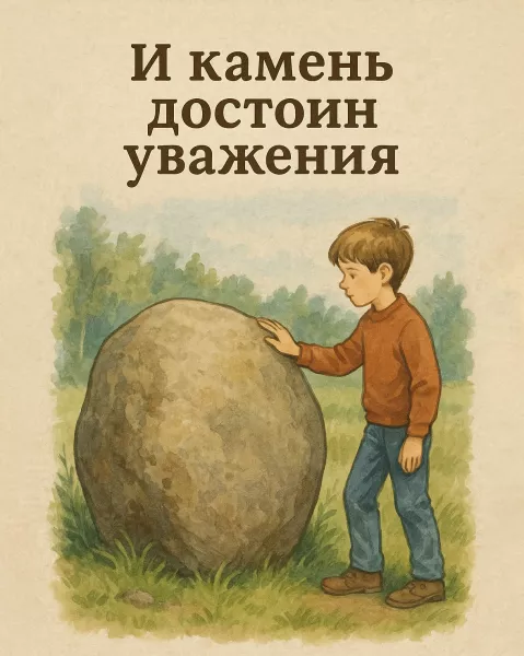 И камень достоин уважения