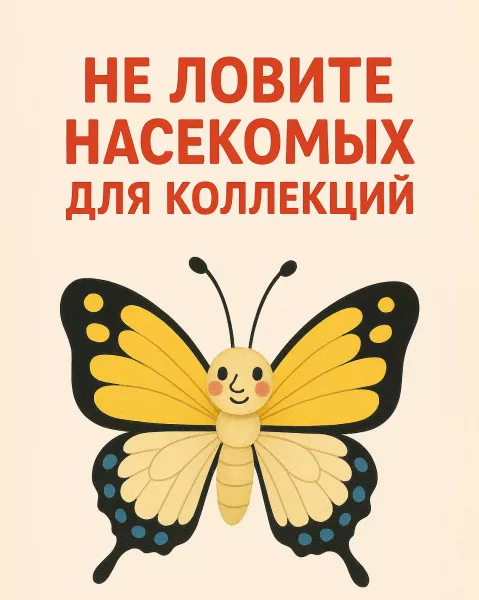 Не ловите насекомых для коллекций