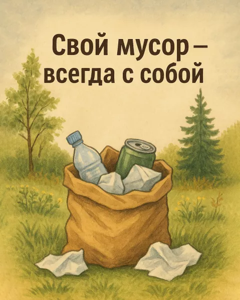 Свой мусор – всегда с собой
