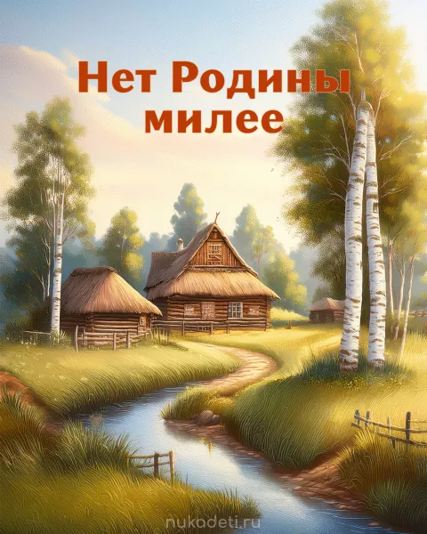 Нет Родины милее