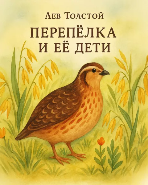 Перепёлка и её дети