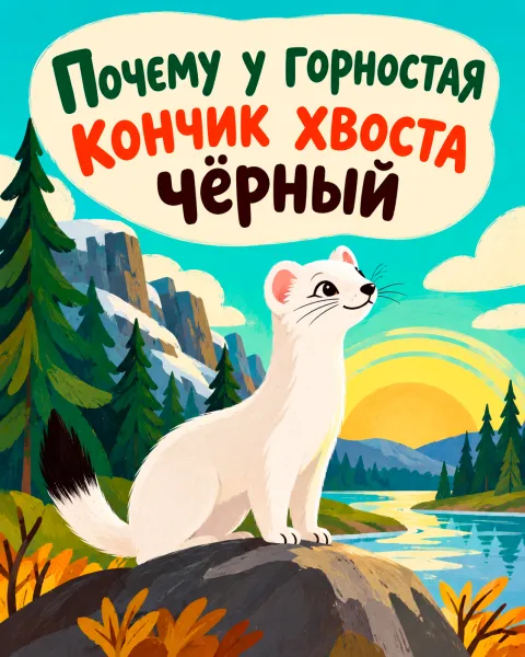 Почему у горностая кончик хвоста чёрный