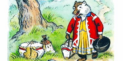 Росомаха и лисица